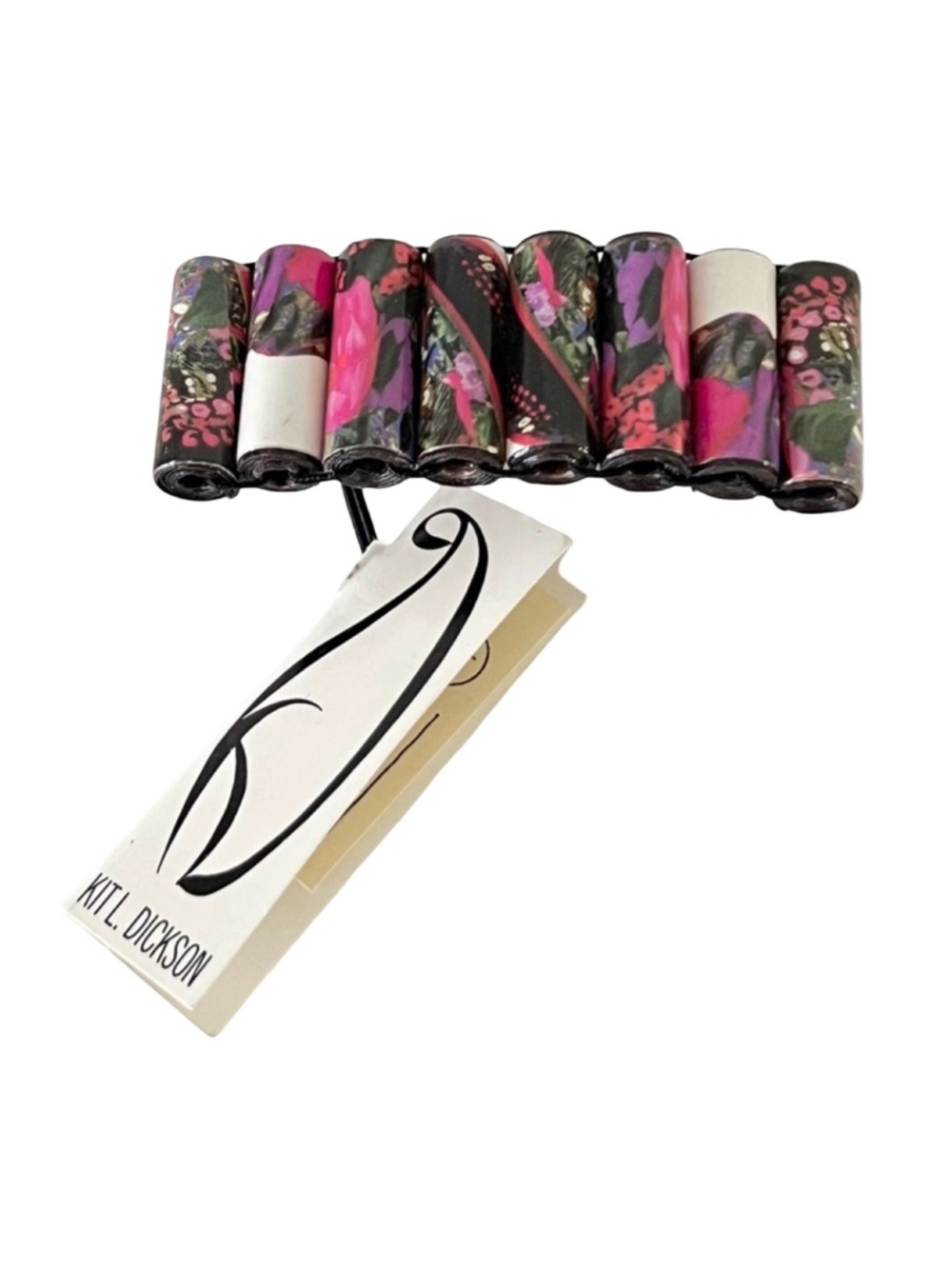 Rare Kit L. Dickson Vintage Barrette NWT NOS – Handcrafted Floral Paper Beads